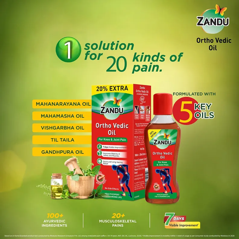 Zandu Ortho Vedic Oil 100Ml