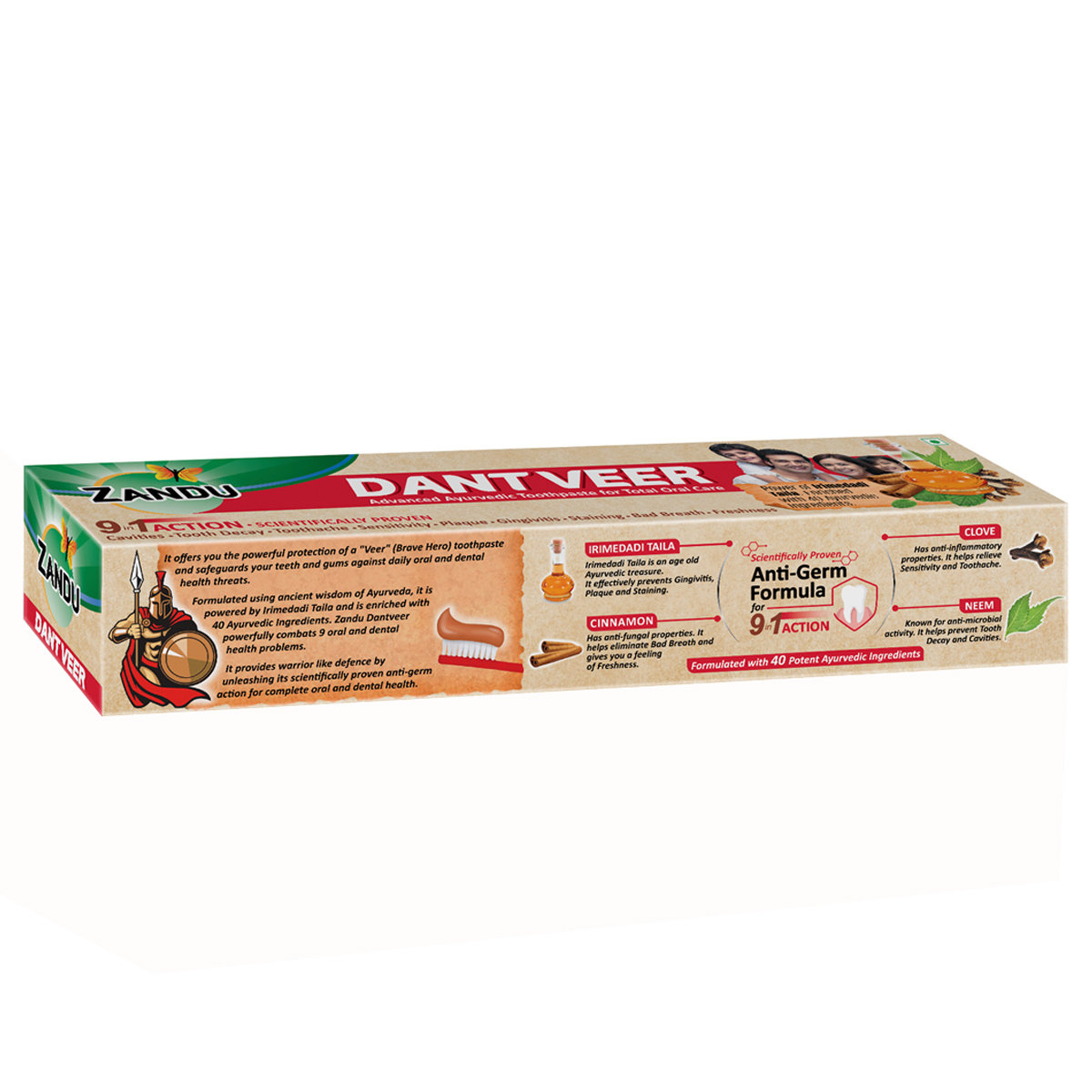 Zandu Dant Veer Toothpaste, 100 gm, Pack of 1 Zandu Dant Veer Toothpaste, 100 gm, Pack of 1