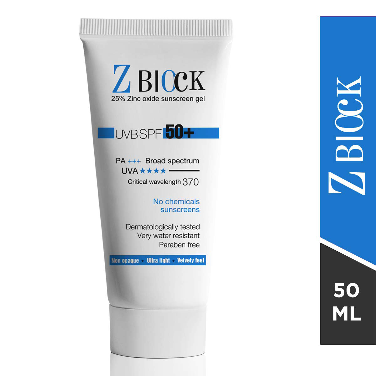 Z Block Sunscreen Gel, 50 ml, Pack of 1 Gel Z Block Sunscreen Gel, 50 ml, Pack of 1 Gel