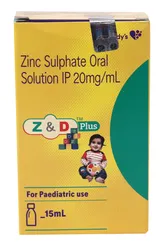 Z &amp; D Plus Oral Solution 15 ml, Pack of 1