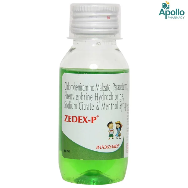 Zedex P Cough Syrup 60 ml