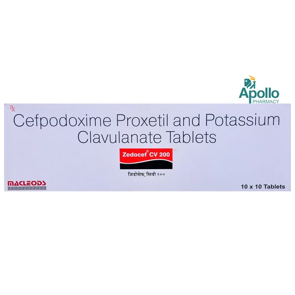 Zedocef CV 200 Tablet 10's