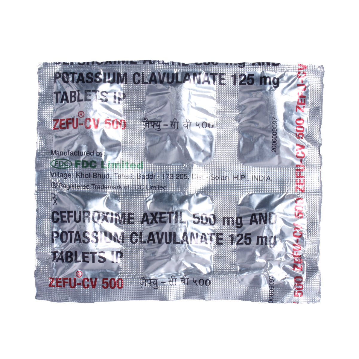 Zefu-CV 500 Tablet 6's, Pack of 6 TABLETS Zefu-CV 500 Tablet 6's, Pack of 6 TABLETS