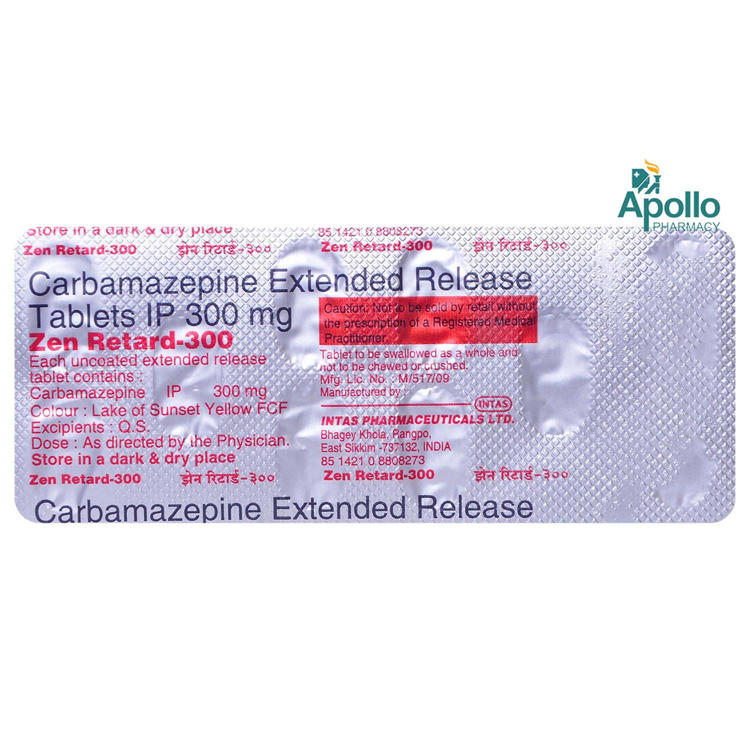 Zen Retard-300 Tablet 10's, Pack of 10 TABLETS Zen Retard-300 Tablet 10's, Pack of 10 TABLETS