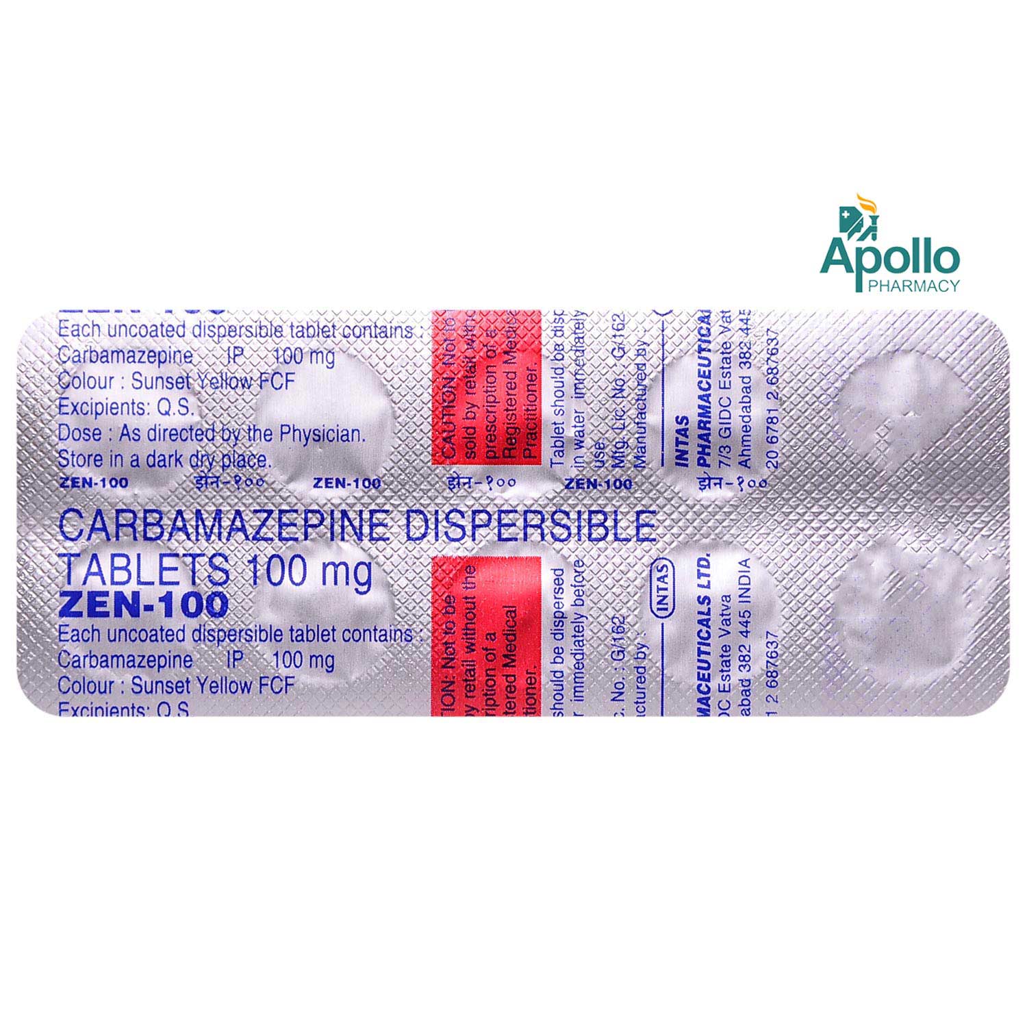 Zen-100 Tablet 10's, Pack of 10 TabletS Zen-100 Tablet 10's, Pack of 10 TabletS