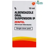 Zentel Oral Suspension 10 ml, Pack of 1 suspension