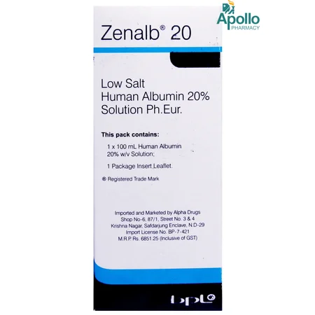 ZENALB 20% 100 ML INJECTION