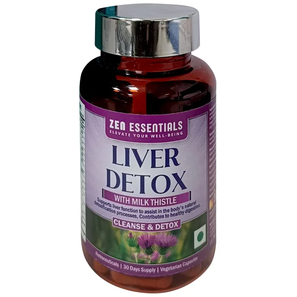 Zen Essentials Liver Detox, 60 Capsules, Pack of 1