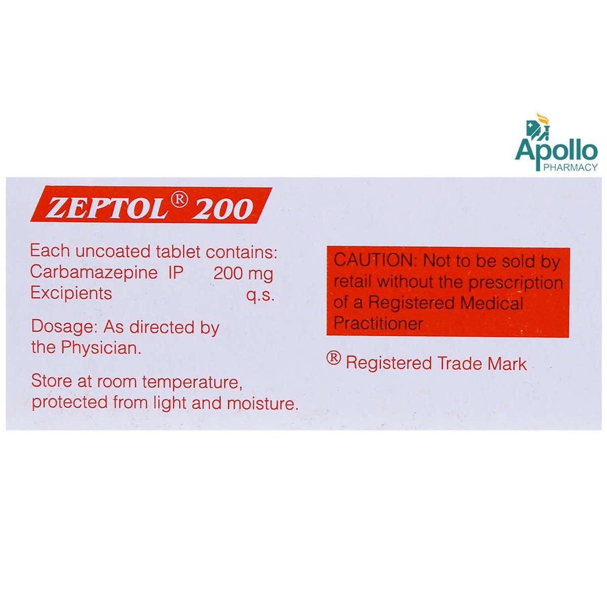 Zeptol 200 Tablet 10's, Pack of 10 TABLETS Zeptol 200 Tablet 10's, Pack of 10 TABLETS