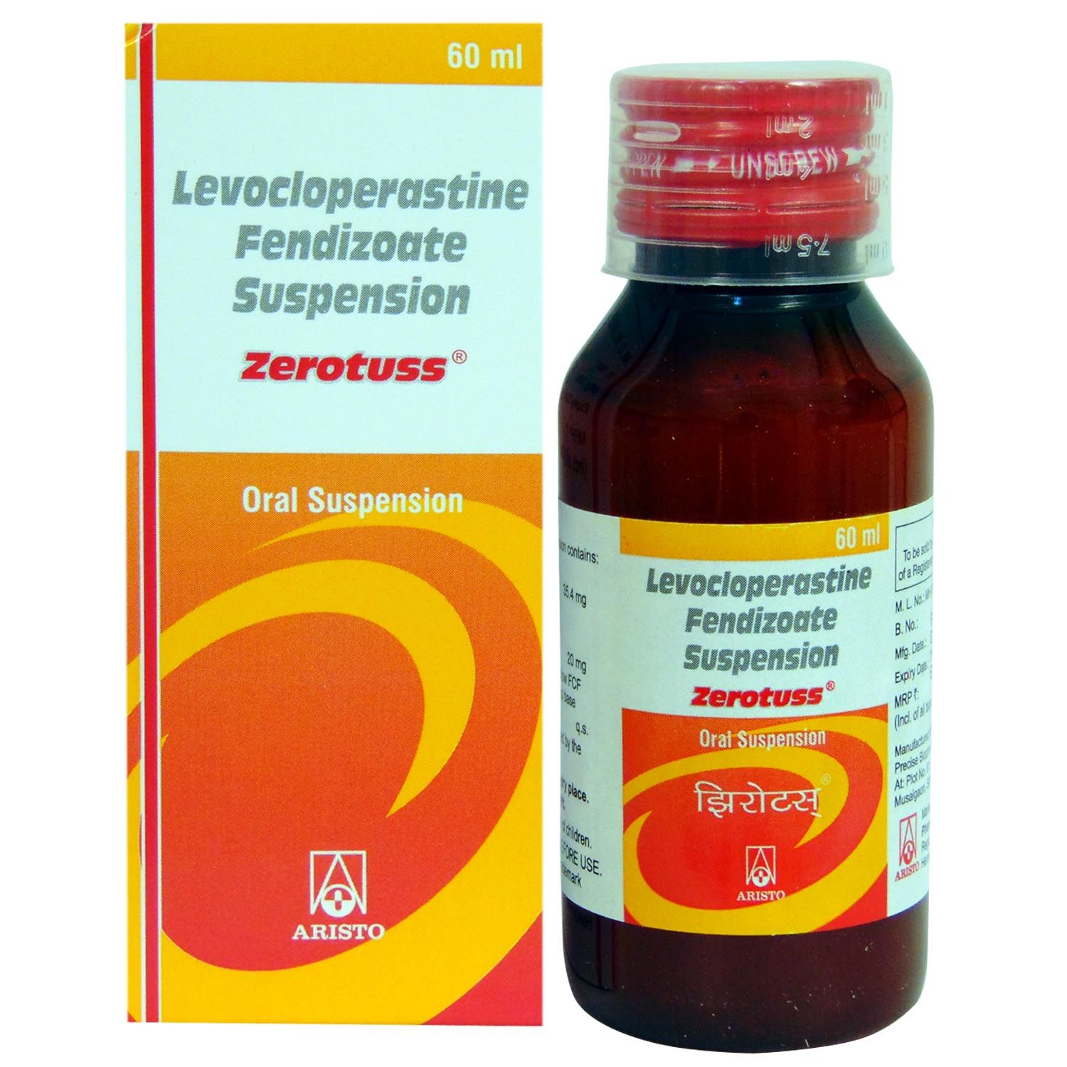 Buy Zerotuss Oral Suspension 60 ml Online