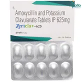 Zericlav 625 mg Tablet 10's, Pack of 10 TabletS