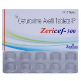 Zericef-500 Tablet 10's, Pack of 10 TABLETS