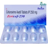 Zericef-250 Tablet 10's, Pack of 10 TabletS