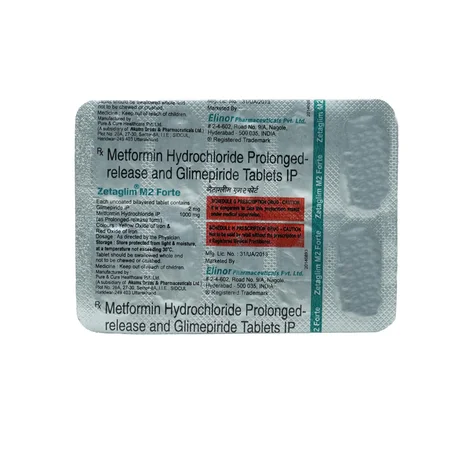 Zetaglim M 2 Forte Tablet 10's