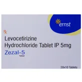 ZEZAL 5MG TABLET 10'S, Pack of 10 TABLETS