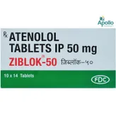 Ziblok-50 Tablet 14's, Pack of 14 TABLETS