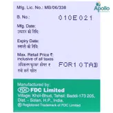 Zifi DT 50 mg Tablet 10's, Pack of 10 TABLETS