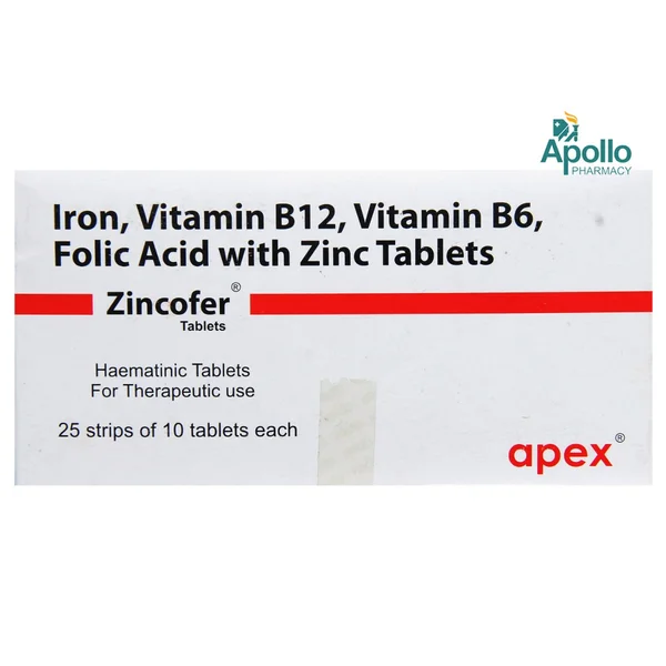 Zincofer Tablet 10's, Pack of 10 TABLETS
