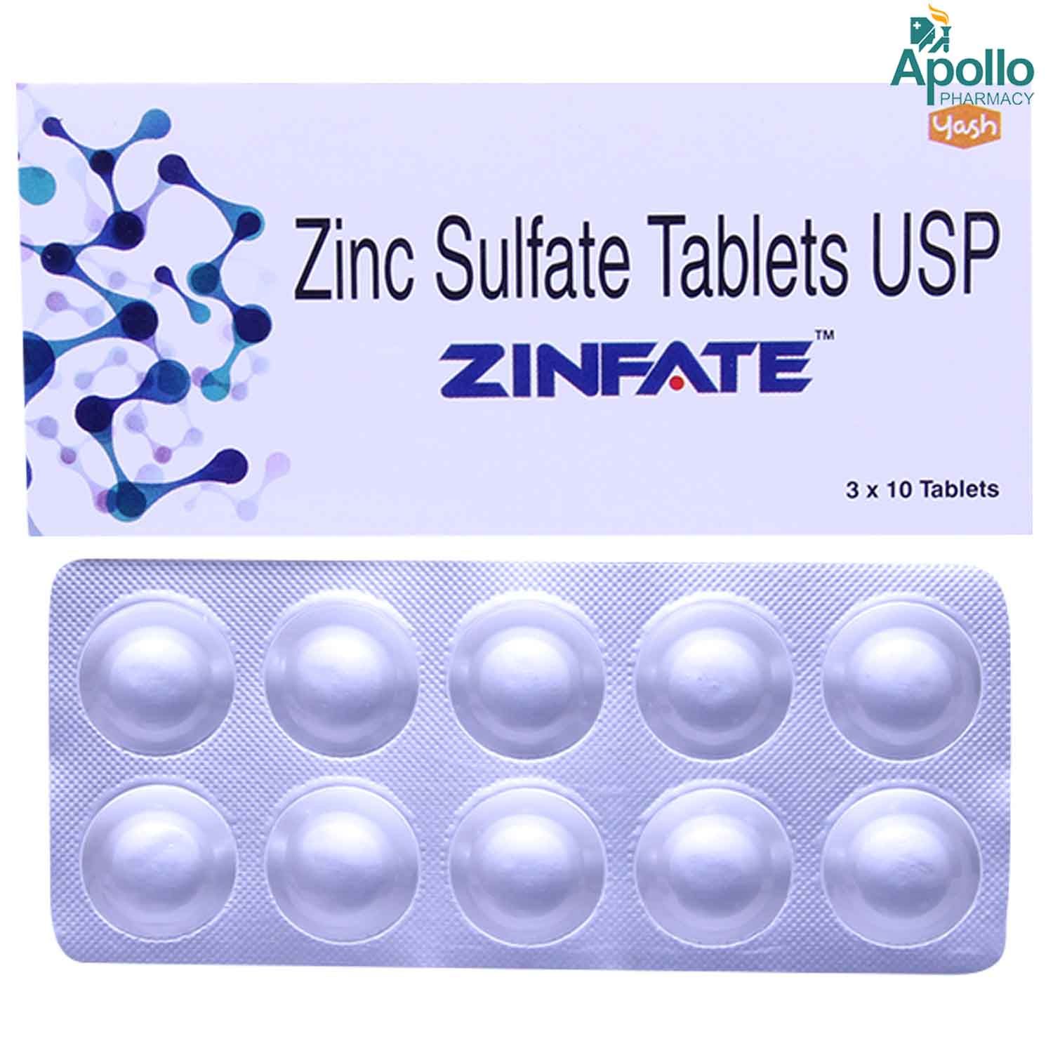 Buy Zinfate Tablet 10's Online