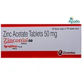 Zinconia-50 Tablet 10's, Pack of 10 TABLETS