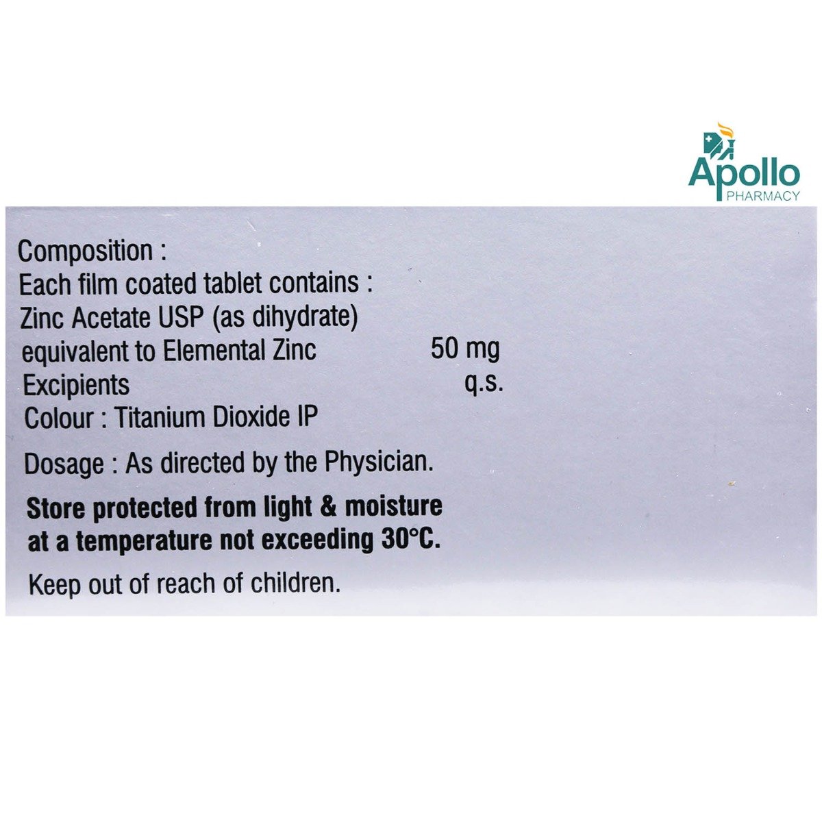 Zinconia-50 Tablet 10's, Pack of 10 TABLETS Zinconia-50 Tablet 10's, Pack of 10 TABLETS