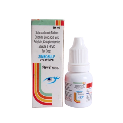 Zinbosulf Eye Drops 10ml, Pack of 1 DROPS