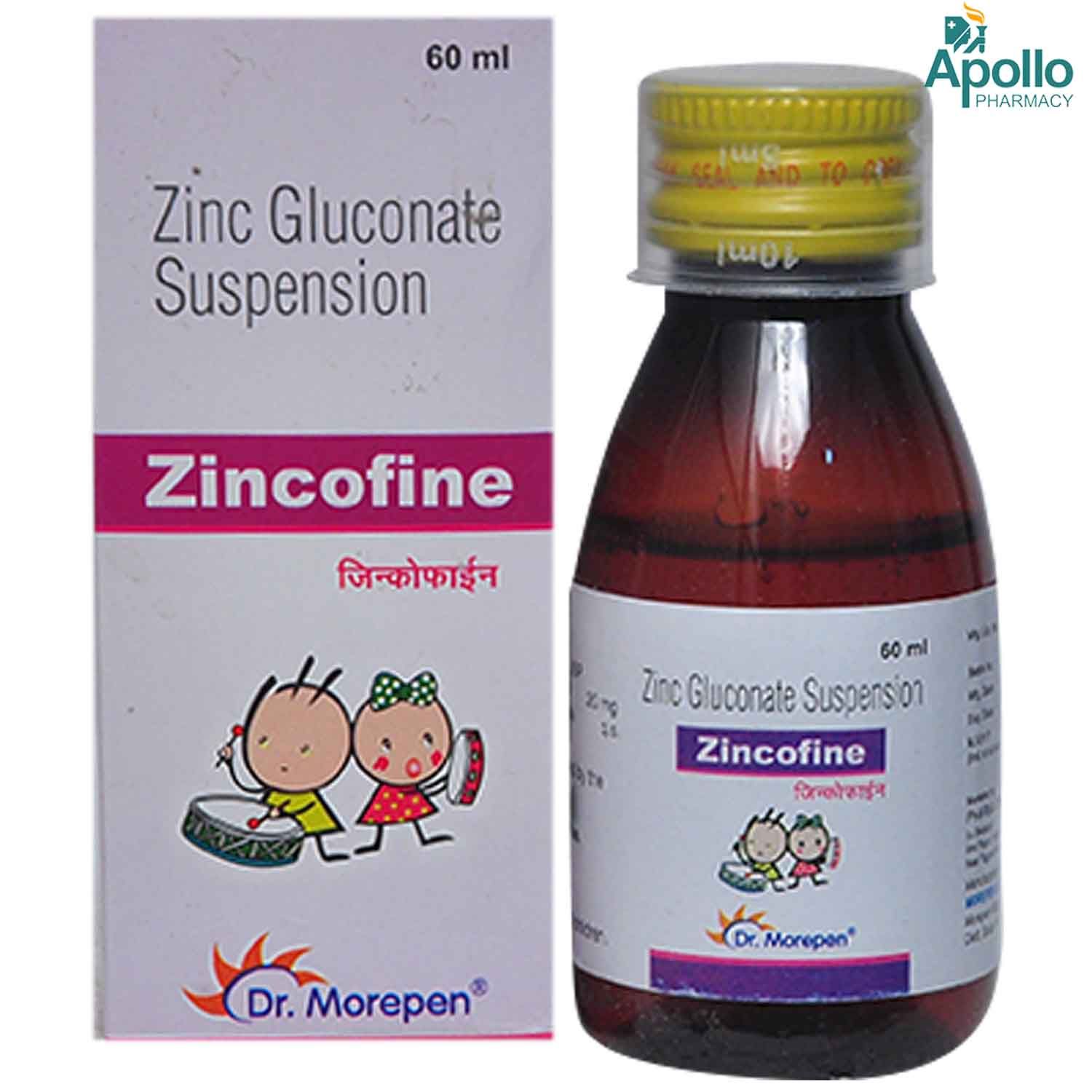 Zincofine Syrup 60 ml Price, Uses, Side Effects, Composition Apollo