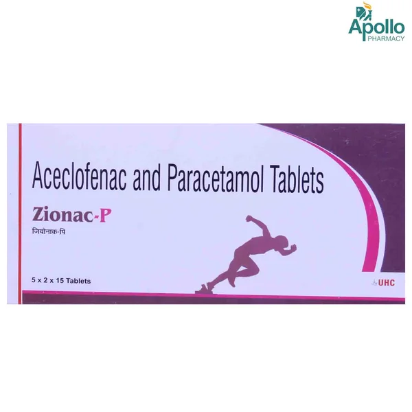 ZIONAC P TABLET 15'S, Pack of 15 TabletS
