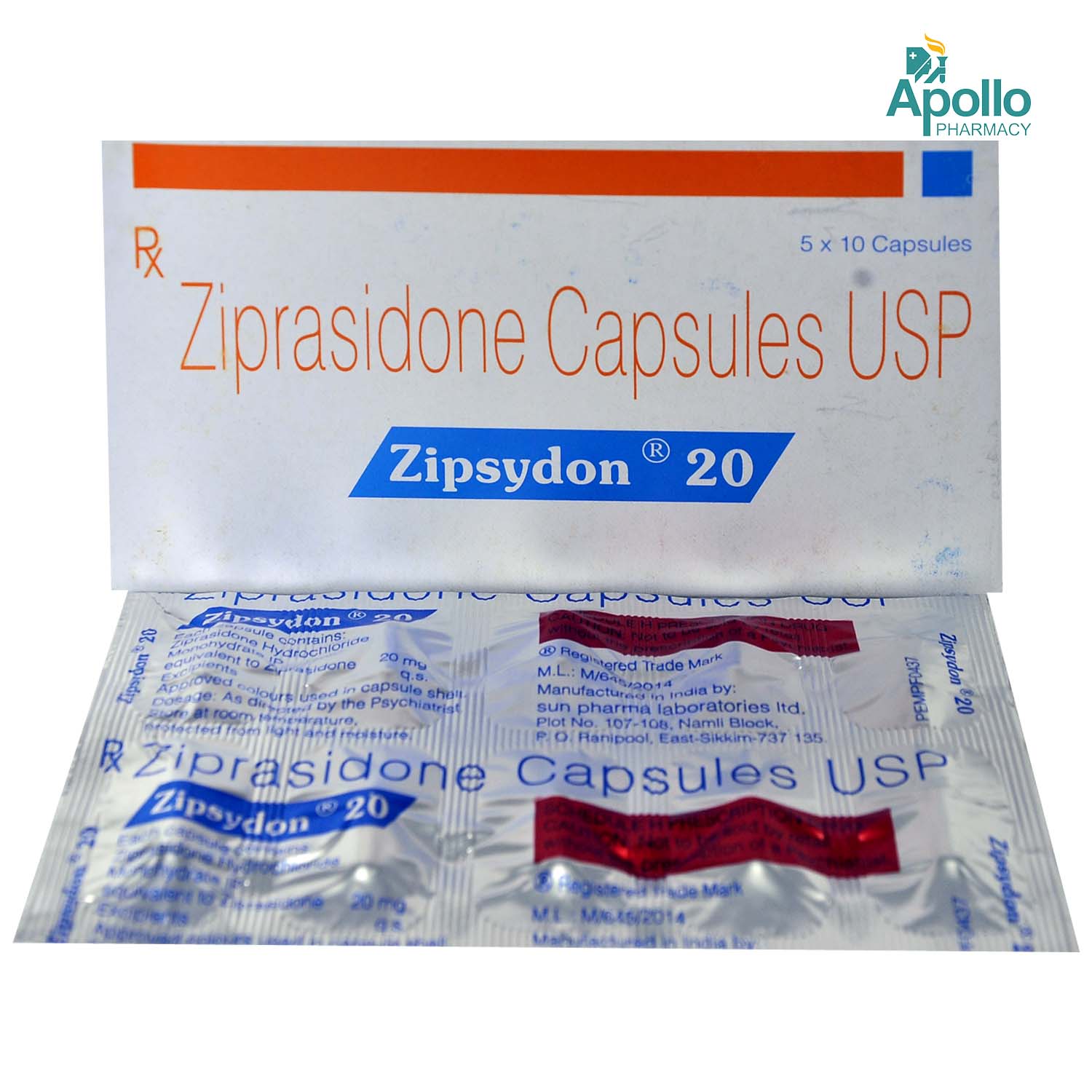 Zipsydon 20 Capsule 10's, Pack of 10 CAPSULES Zipsydon 20 Capsule 10's, Pack of 10 CAPSULES