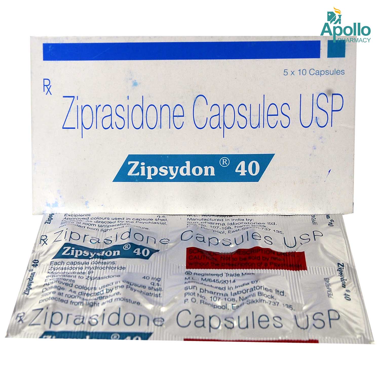 Buy Zipsydon 40 Capsule 10's Online