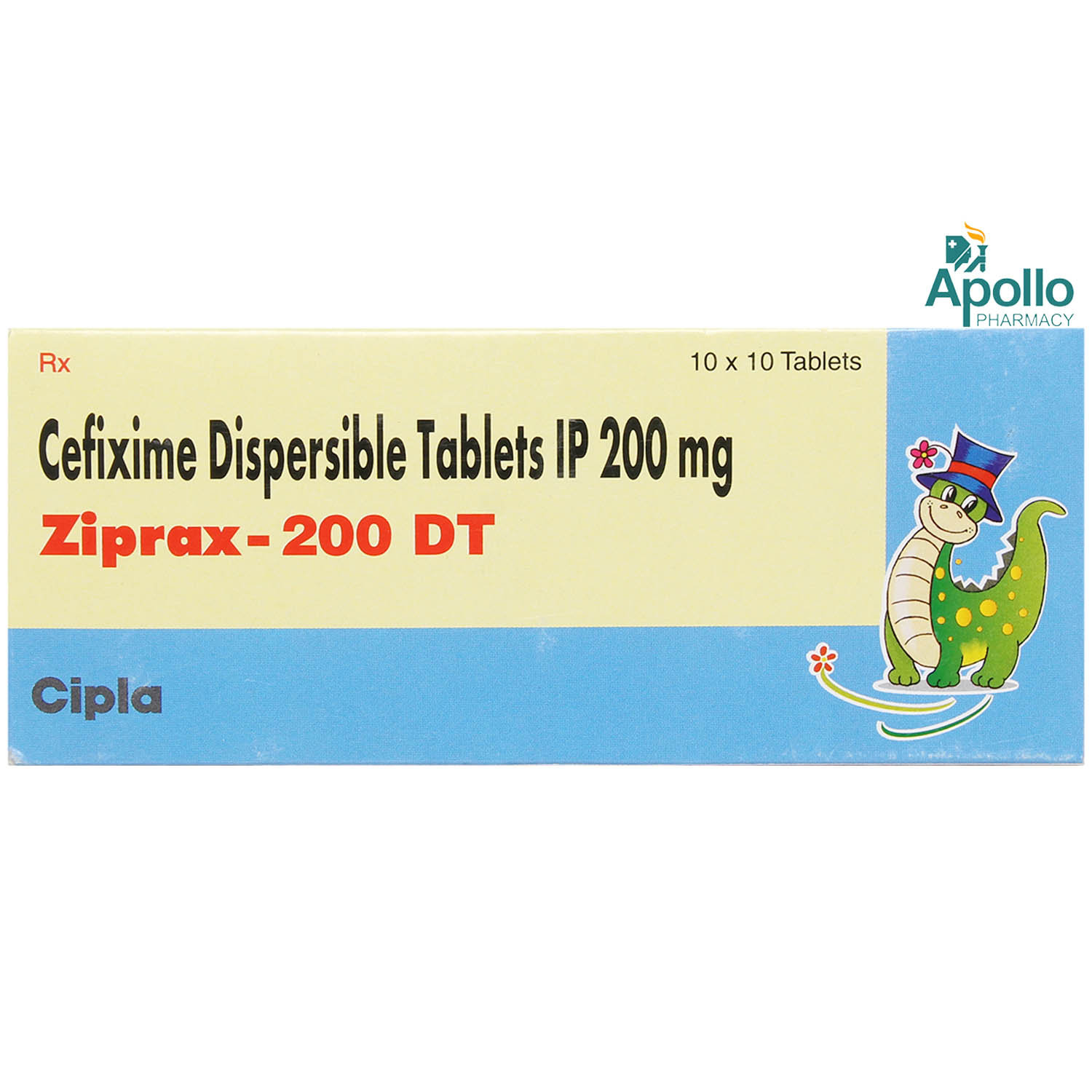 Ziprax 200 DT Tablet 10's, Pack of 10 TABLET DTS Ziprax 200 DT Tablet 10's, Pack of 10 TABLET DTS