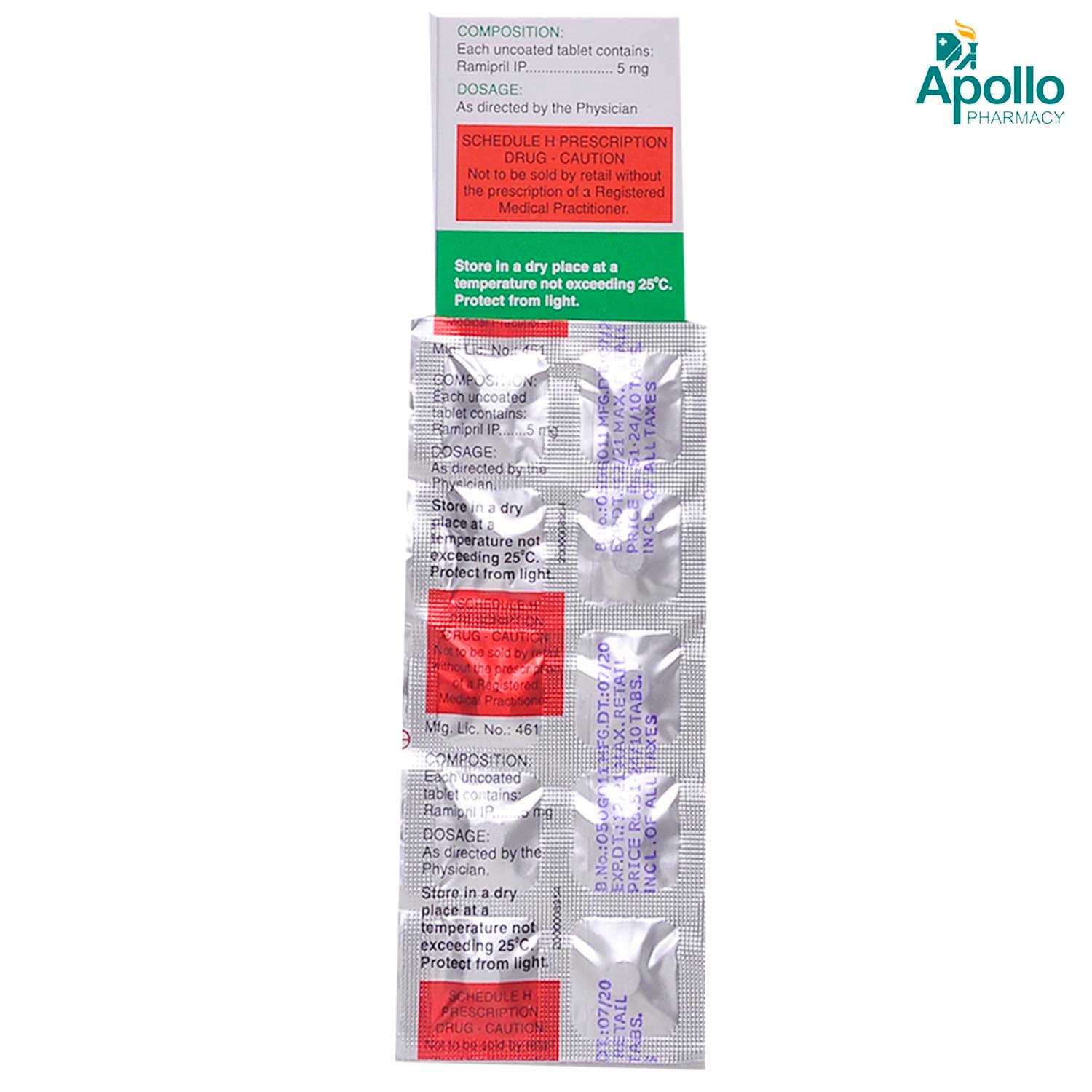 Ziram 5 Tablet 10's, Pack of 10 TABLETS Ziram 5 Tablet 10's, Pack of 10 TABLETS