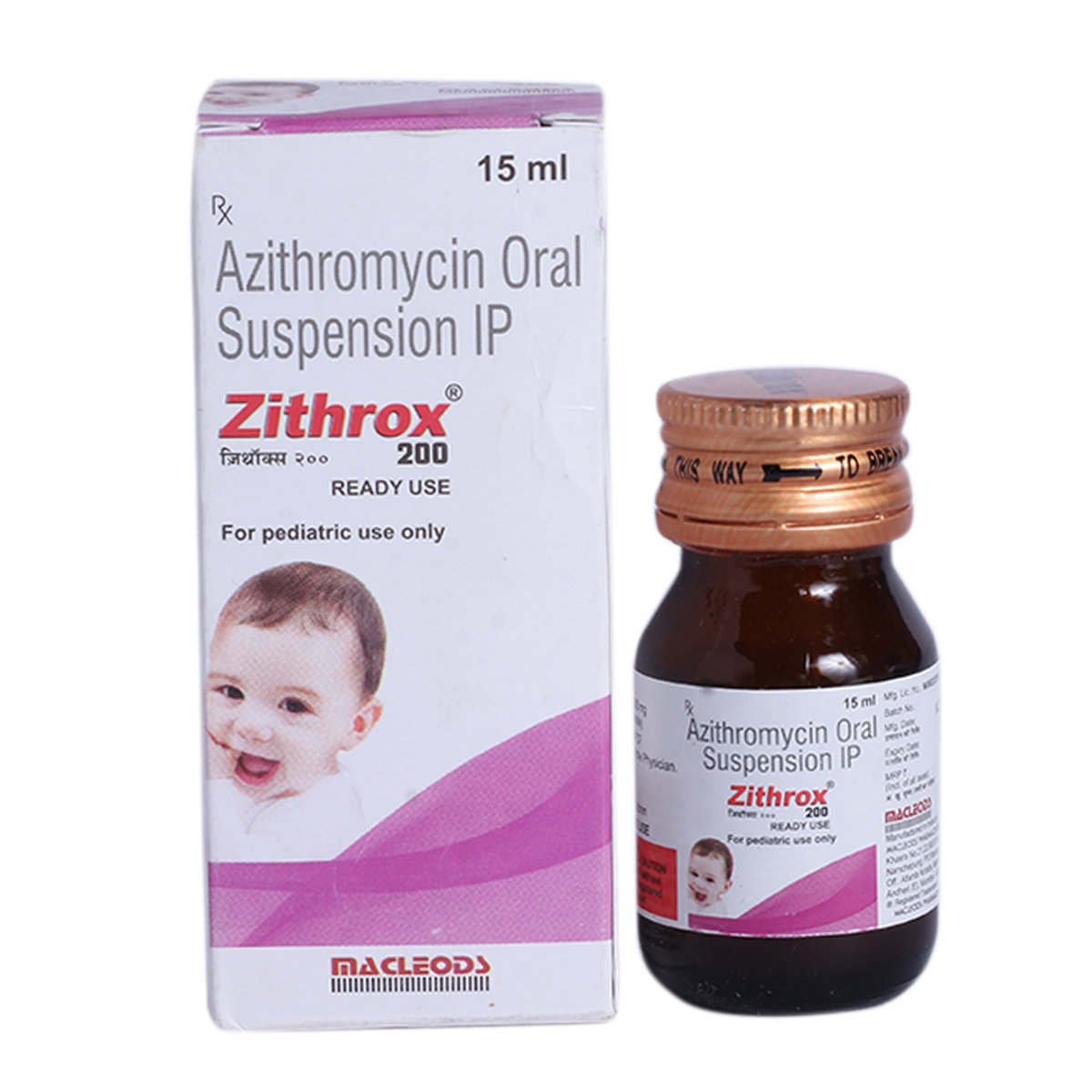Zithrox 200 Oral Suspension 15 ml, Pack of 1 Liquid Zithrox 200 Oral Suspension 15 ml, Pack of 1 Liquid