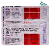 Ziten-M 20 mg/500 mg Tablet 15's, Pack of 15 TABLETS