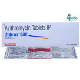 Zithrox 500 Tablet 5'S, Pack of 5 TABLETS