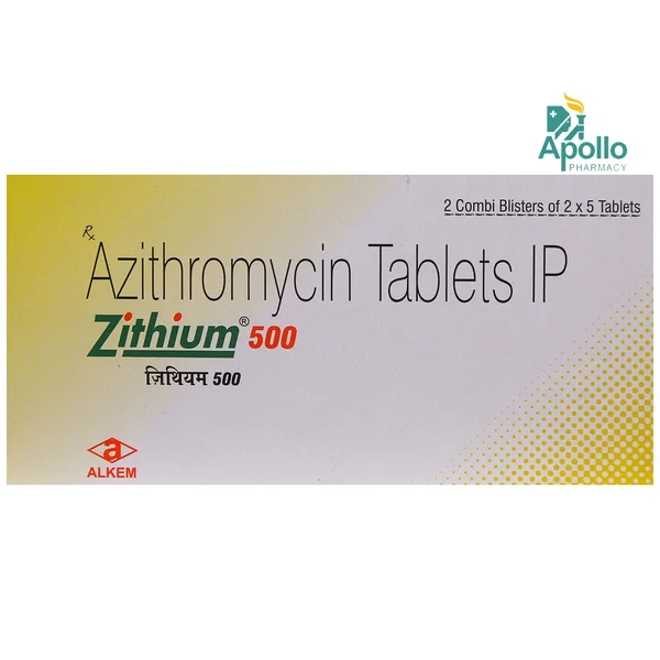 Zithium 500 Tablet 5's