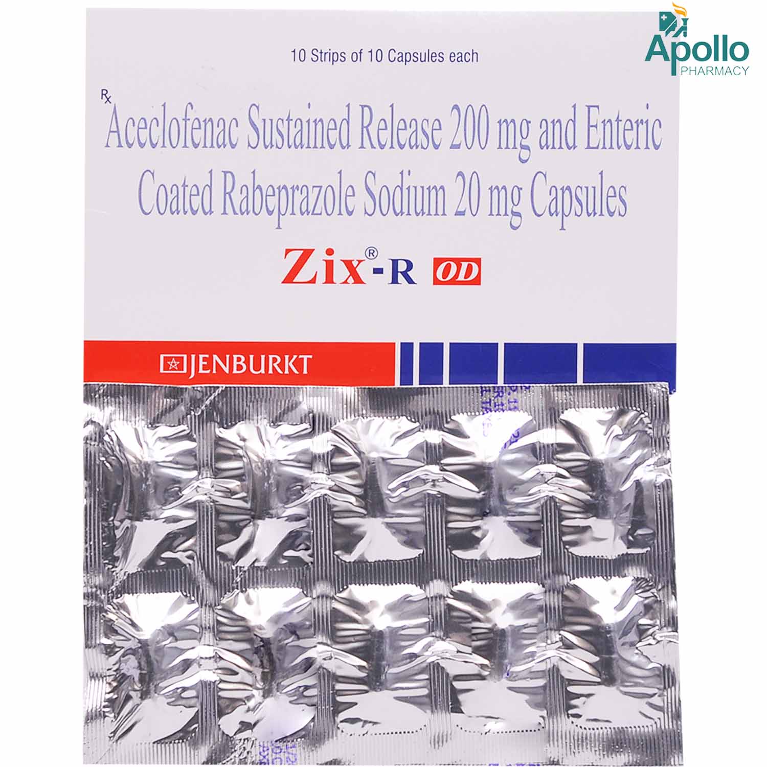 Zix R OD Capsule 10's, Pack of 10 CAPSULES Zix R OD Capsule 10's, Pack of 10 CAPSULES