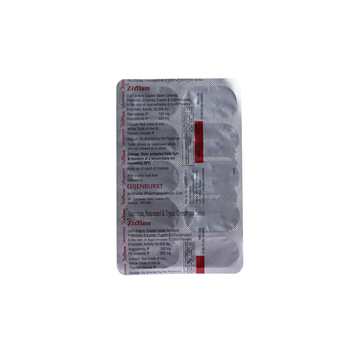 Zixflam Tablet 10's, Pack of 10 TABLETS