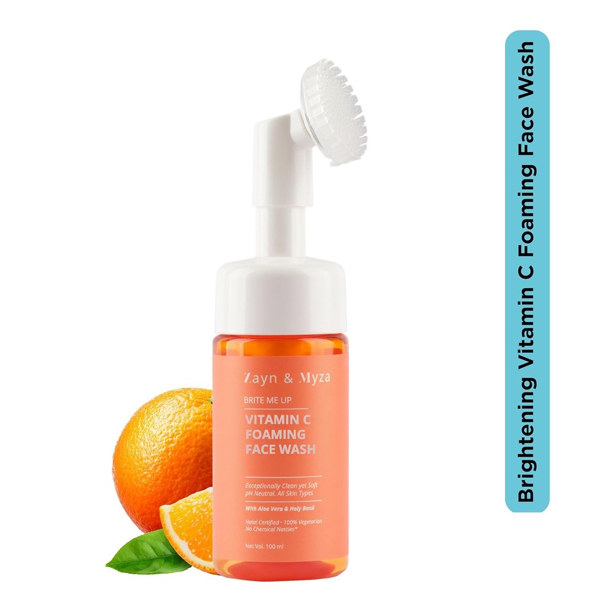 ZM Brightening Vitamin C Foaming Face wash 95 ml | With Vitamin A & Kakadu Plum | Brightens Skin | For Radiant Glowing Skin | Non Sticky Formula | For All Skin Type, Pack of 1 ZM Brightening Vitamin C Foaming Face wash 95 ml | With Vitamin A & Kakadu Plum | Brightens Skin | For Radiant Glowing Skin | Non Sticky Formula | For All Skin Type, Pack of 1
