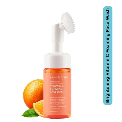 ZM Brightening Vitamin C Foaming Face wash 95 ml | With Vitamin A &amp; Kakadu Plum | Brightens Skin | For Radiant Glowing Skin | Non Sticky Formula | For All Skin Type, Pack of 1