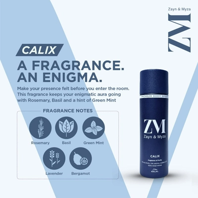 ZM Calix Body Spray for Men, 200 ml, Pack of 1