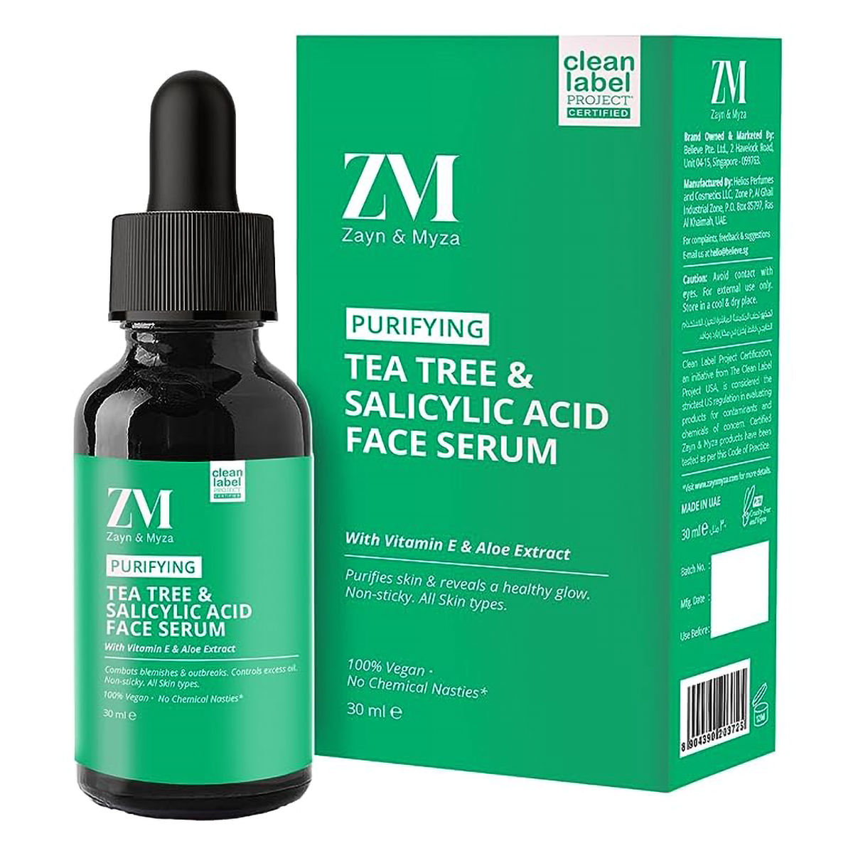 ZM Purifying Tea Tree & Salicylic Acid Face Serum 30 ml With Vitamin