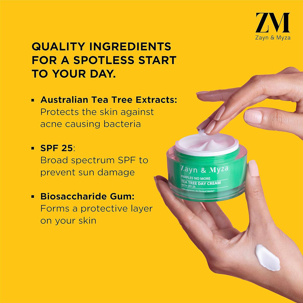 ZM Tea Tree SPF 25 Day Cream, 50 gm, Pack of 1 ZM Tea Tree SPF 25 Day Cream, 50 gm, Pack of 1