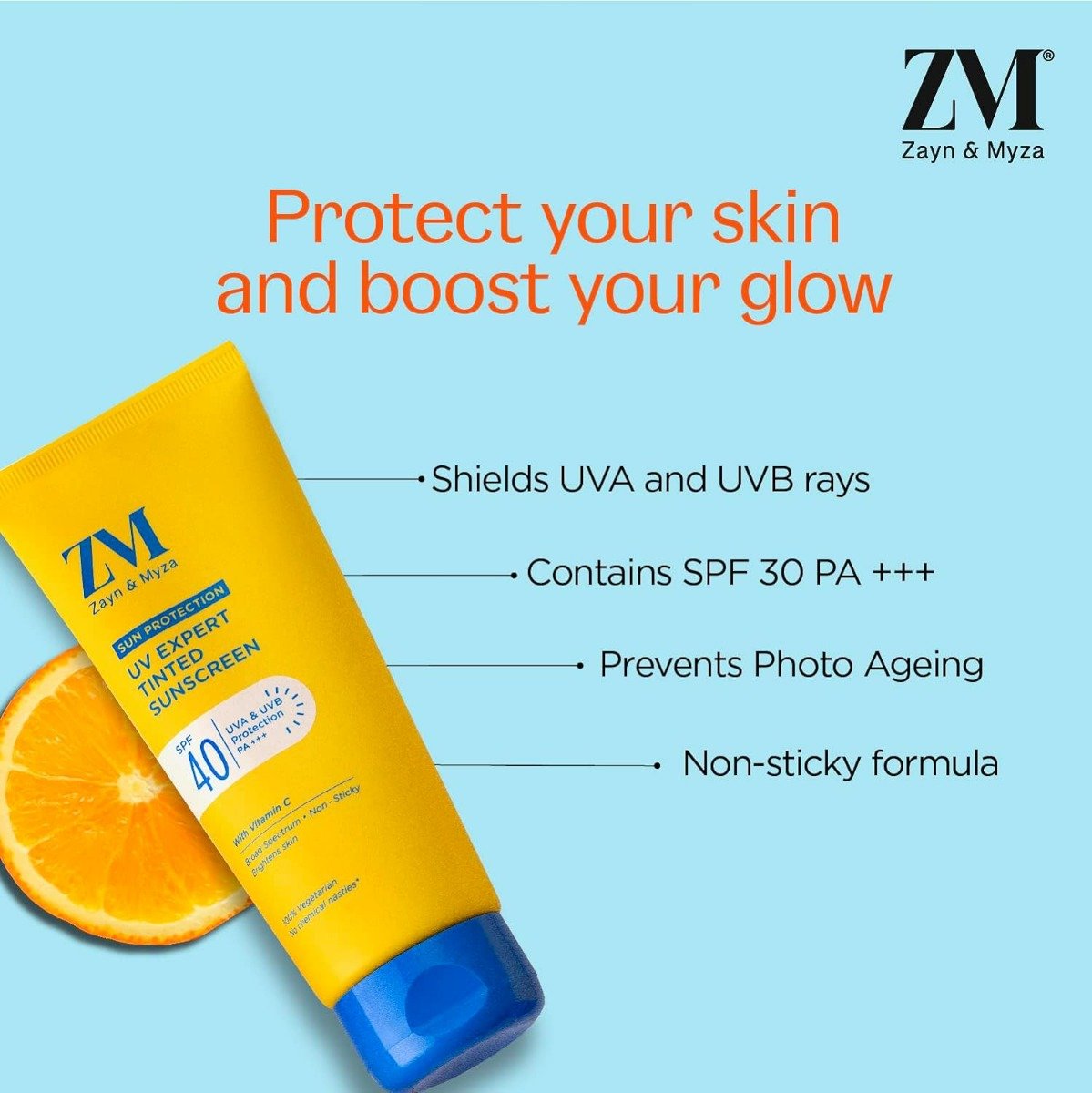 ZM UV Expert SPF 40 PA+++ Tinted Sunscreen with Vitamin C, 100 gm, Pack of 1 ZM UV Expert SPF 40 PA+++ Tinted Sunscreen with Vitamin C, 100 gm, Pack of 1