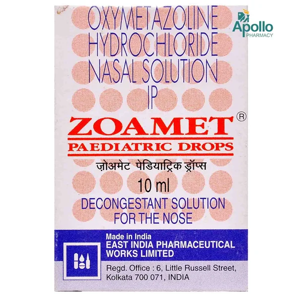 Zoamet Paediatric Nasal Drops 10 ml, Pack of 1 NASAL DROPS