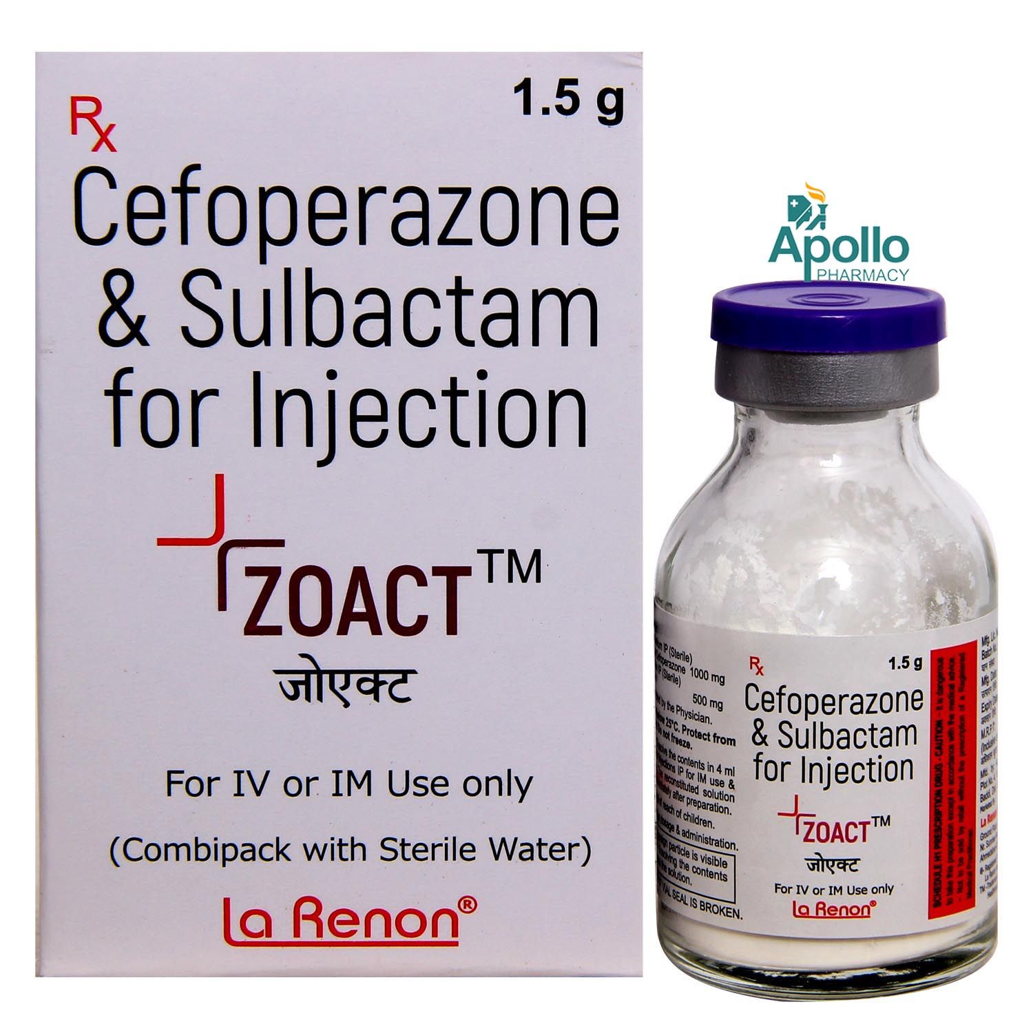 Zocol Zoact Injection 1.5 gm Price, Uses, Side Effects, Composition - Apollo ...