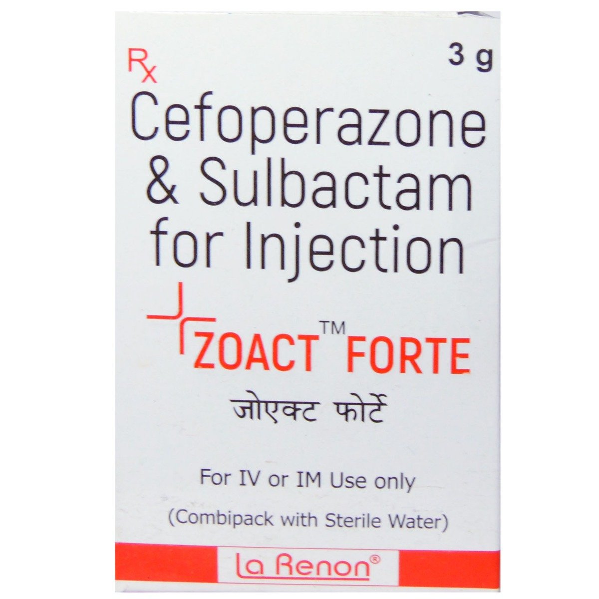 Zoact Forte 3Gm Inj, Pack of 1 Injection Zoact Forte 3Gm Inj, Pack of 1 Injection