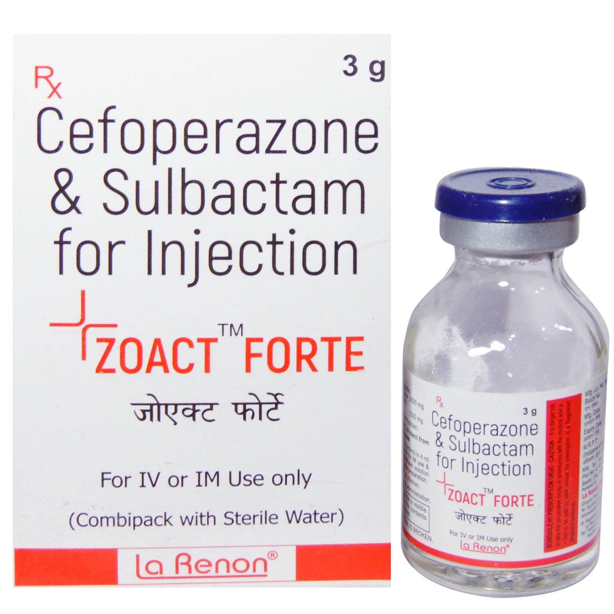 Zoact Forte 3Gm Inj, Pack of 1 Injection Zoact Forte 3Gm Inj, Pack of 1 Injection