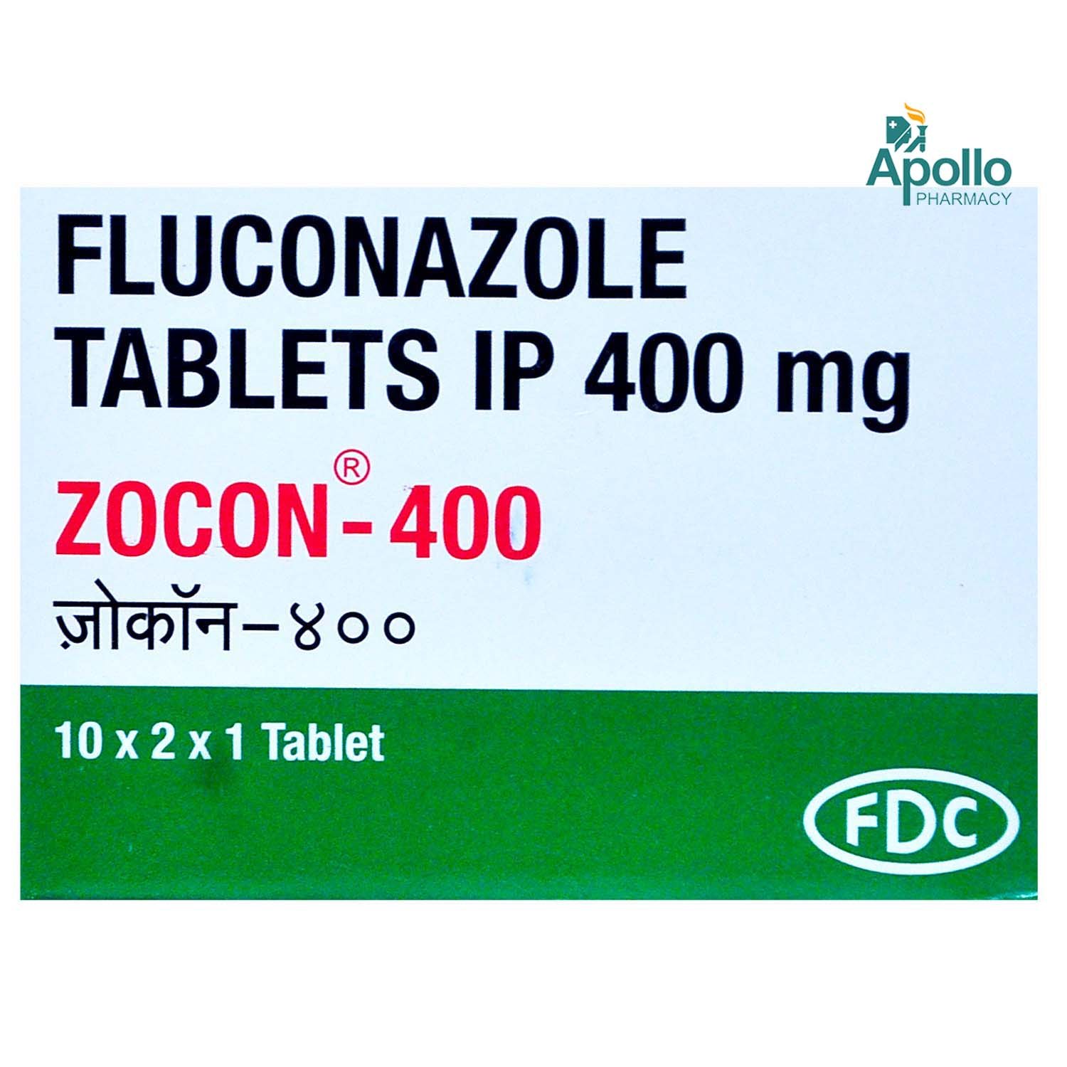 Zocon 400 Tablet 1's, Pack of 1 TABLET Zocon 400 Tablet 1's, Pack of 1 TABLET
