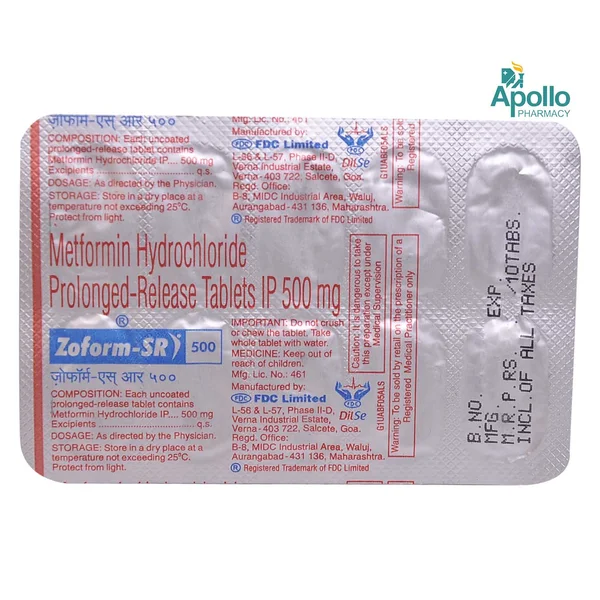 Zoform SR 500 Tablet 10's